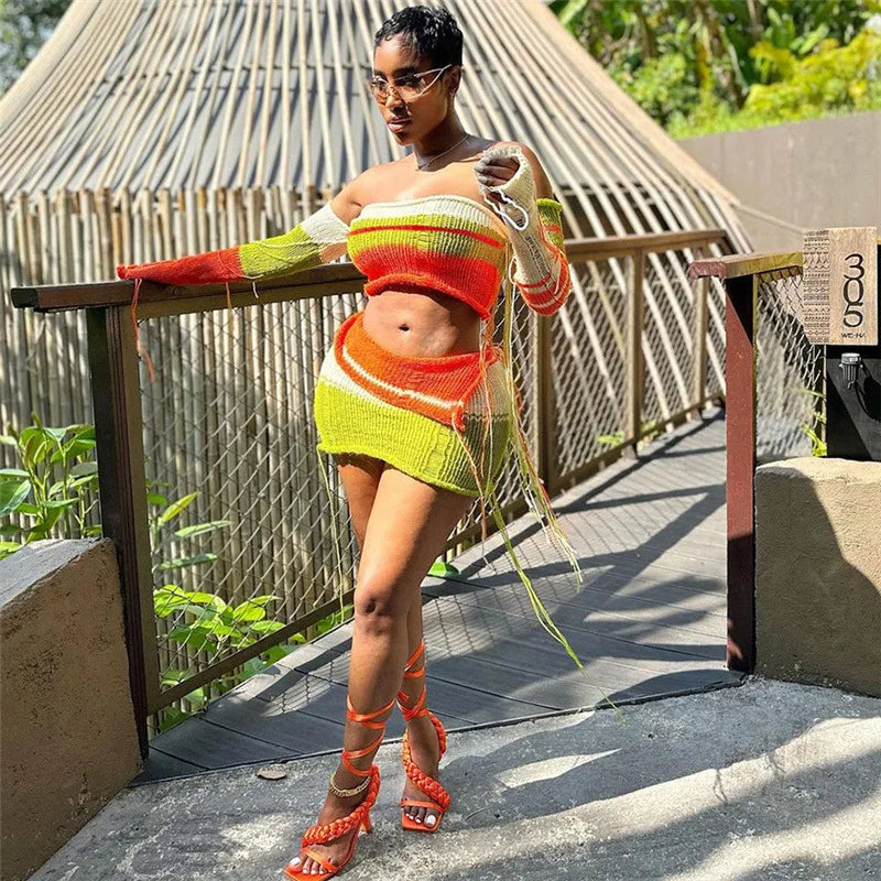 Naija Knit Skirt set