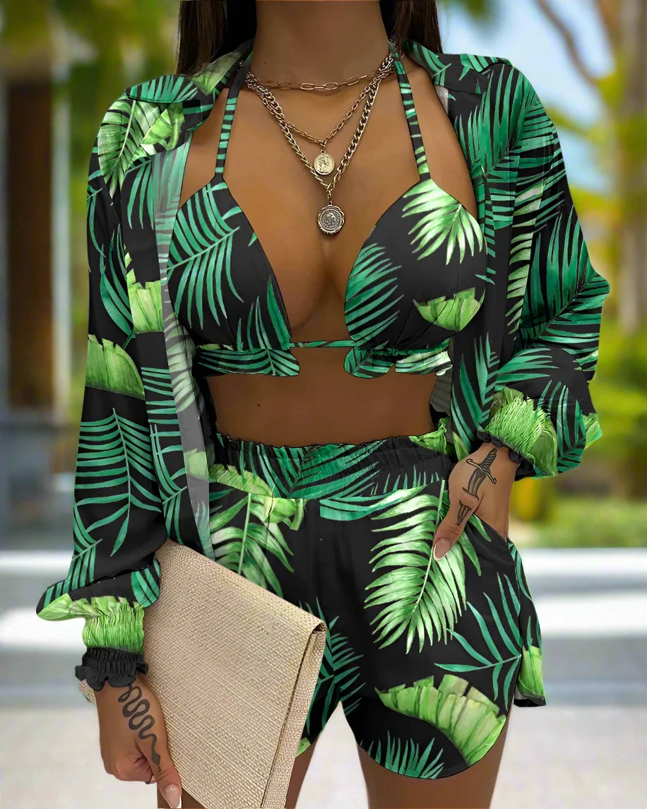 Ebony BeachweatShort Set