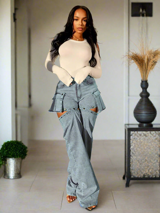 Keri Detachable Leg Jean