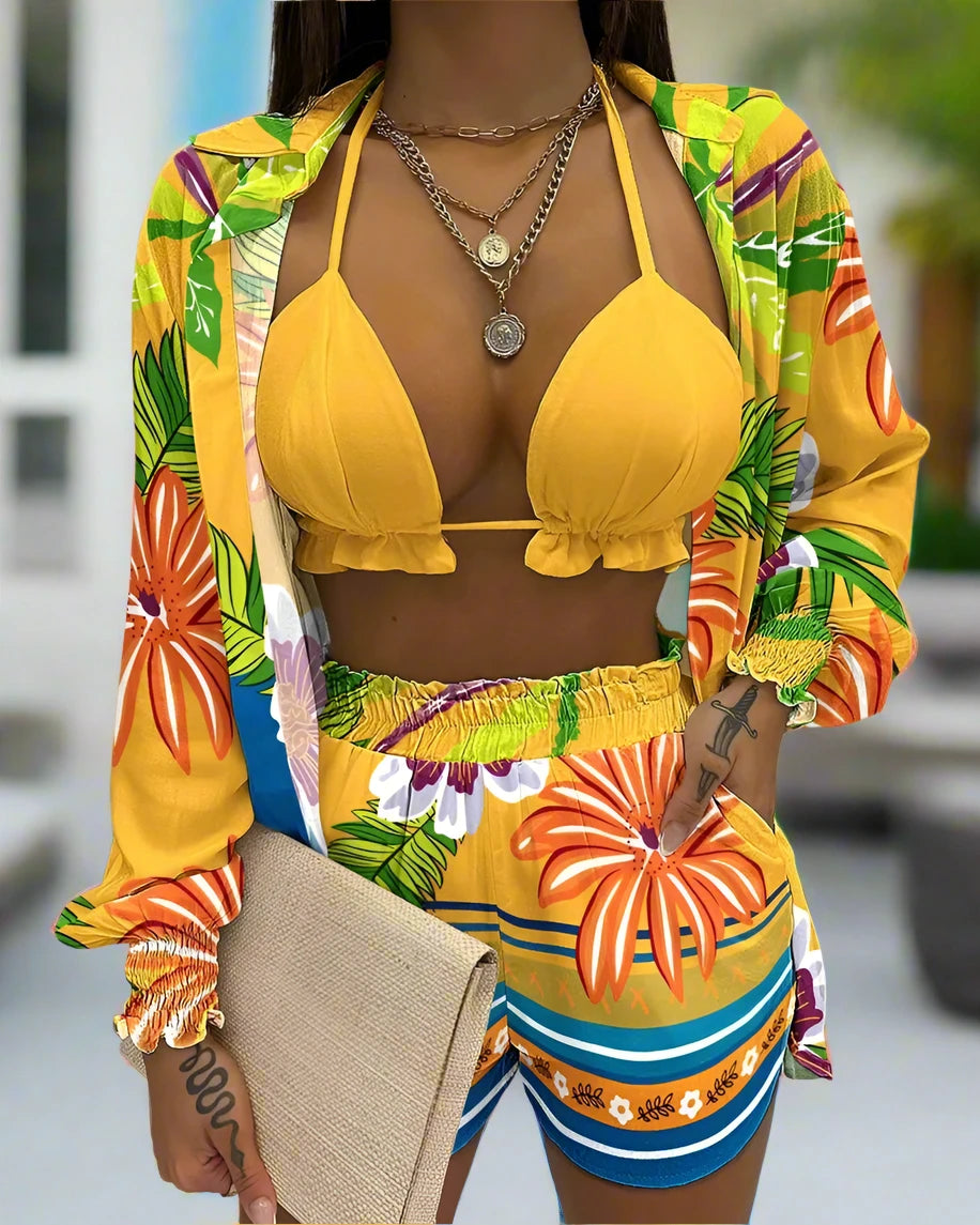 Ebony BeachweatShort Set