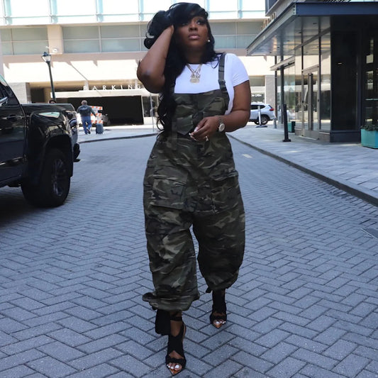 Maleia Camo Jumpsuit
