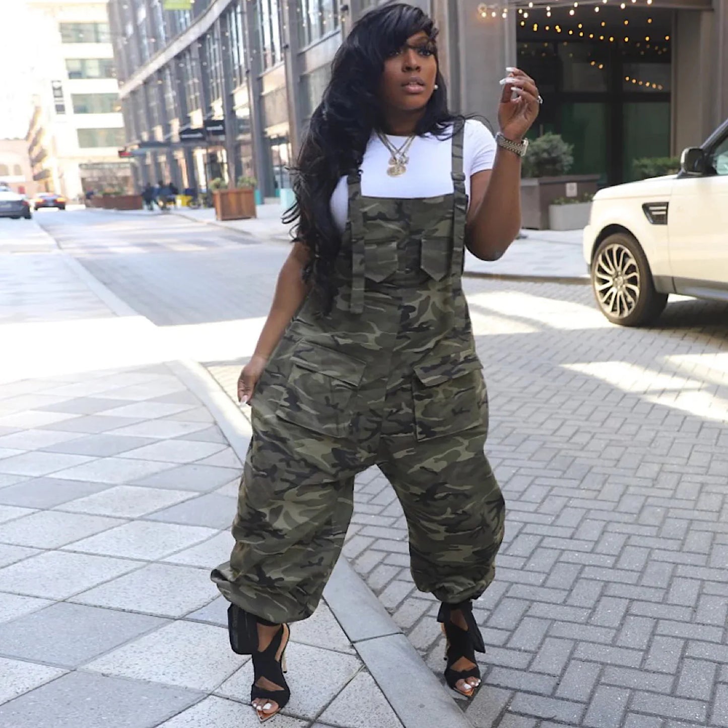 Maleia Camo Jumpsuit