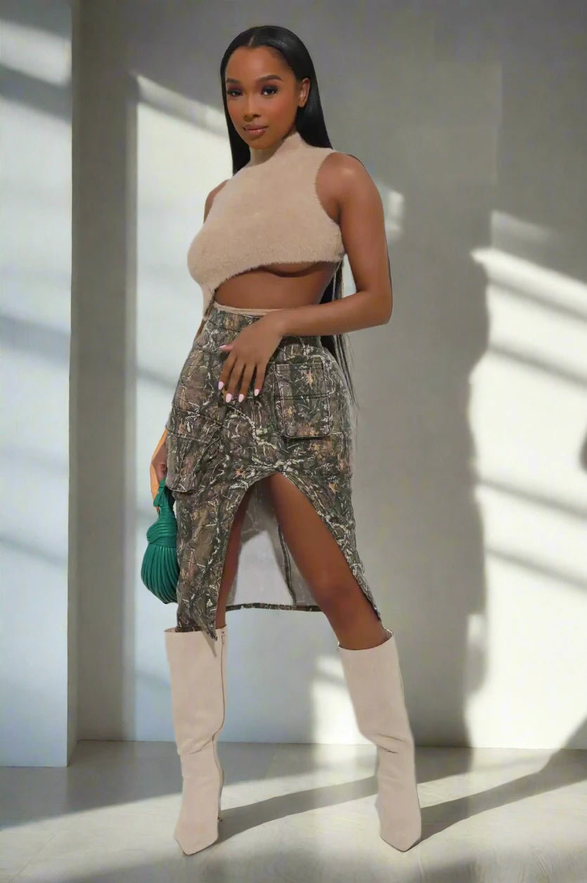 Nadine Camo Skirt