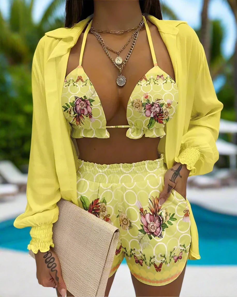 Ebony BeachweatShort Set