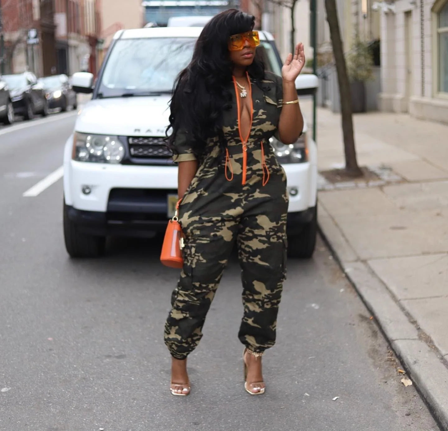 Syretta Camo Jumpsuit