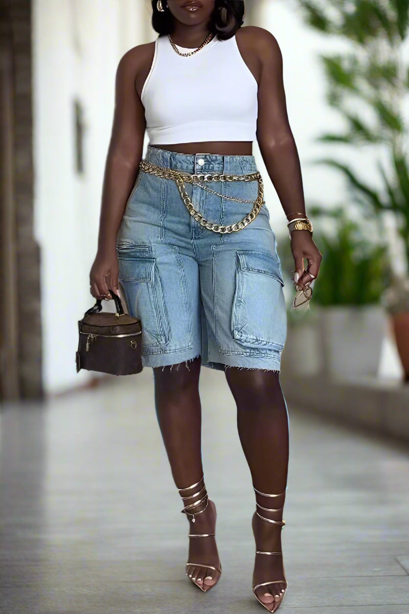 Monica Denim Shorts