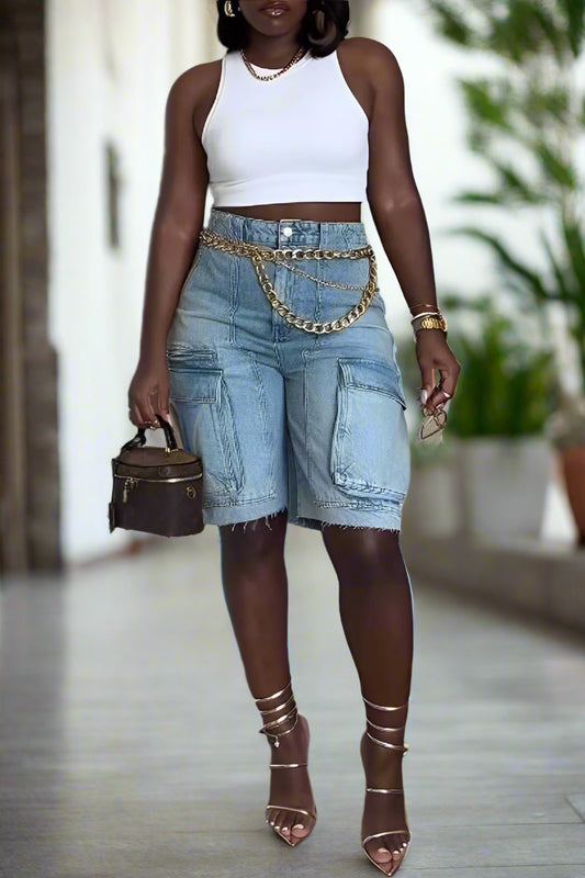Monica Denim Shorts