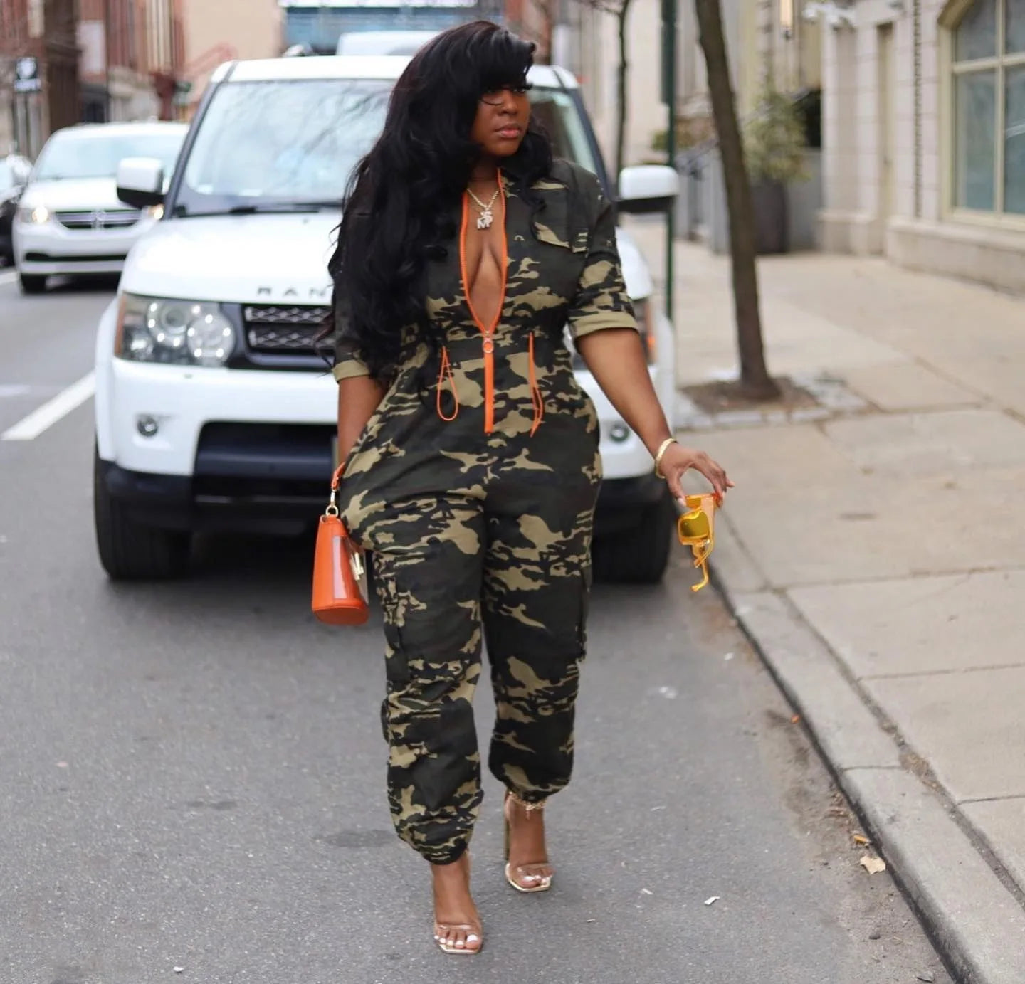 Syretta Camo Jumpsuit