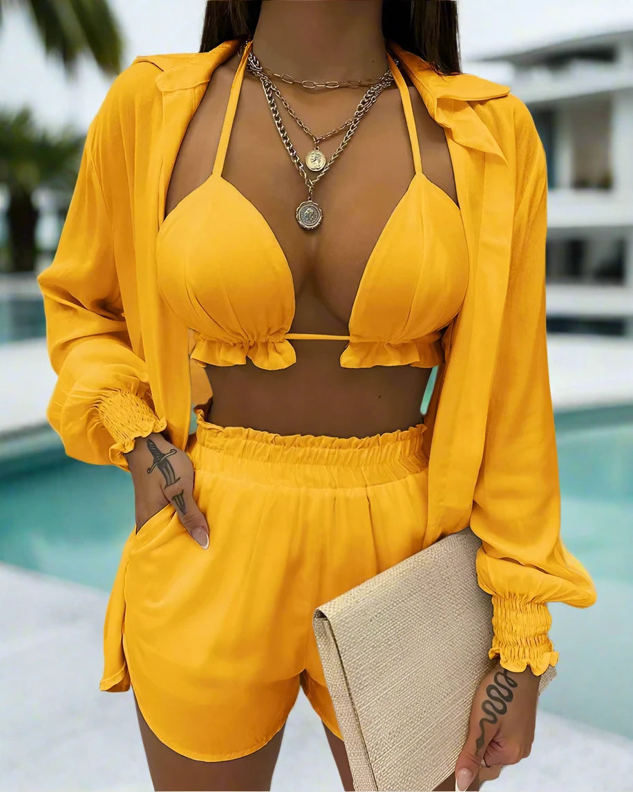 Ebony BeachweatShort Set