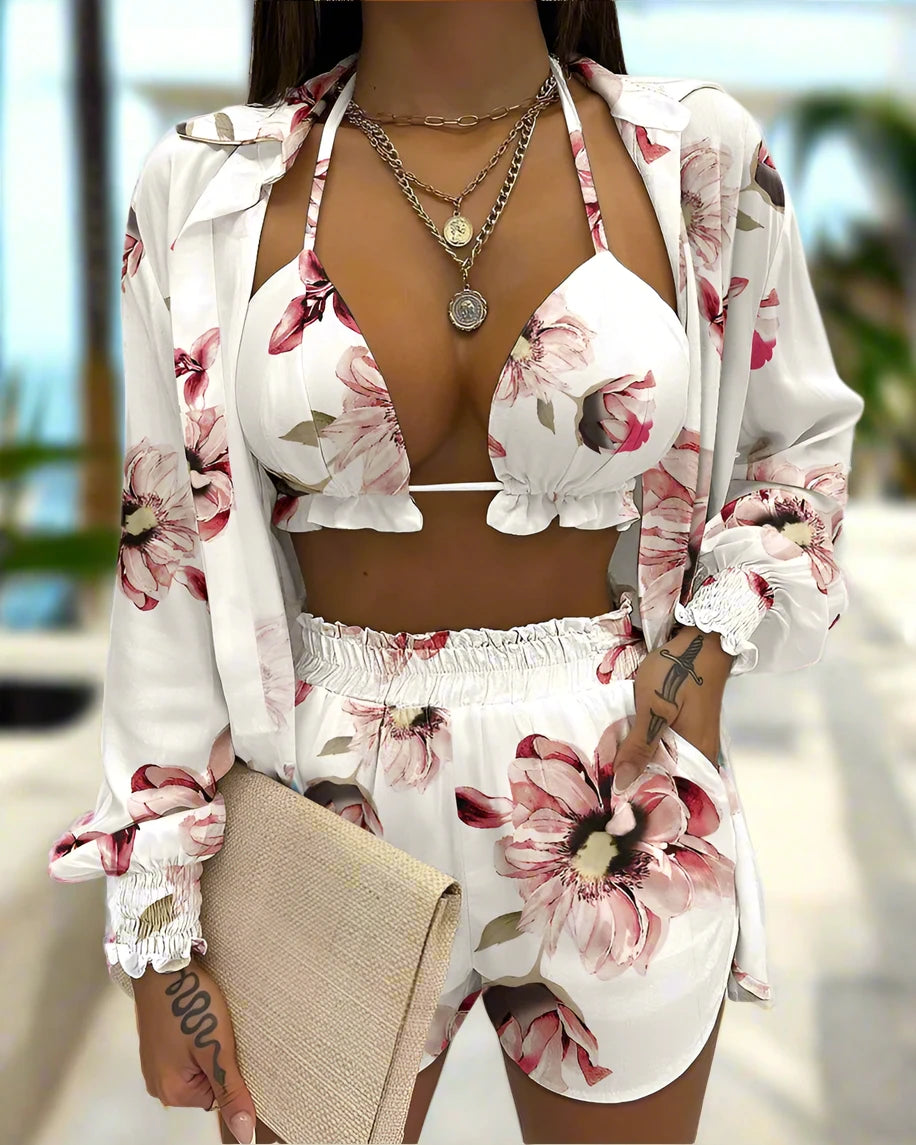 Ebony BeachweatShort Set