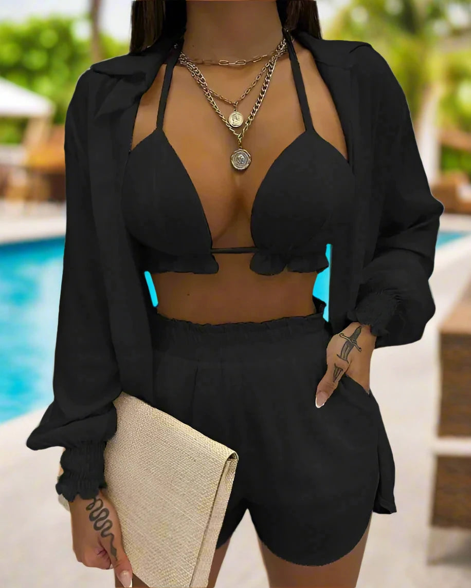 Ebony BeachweatShort Set