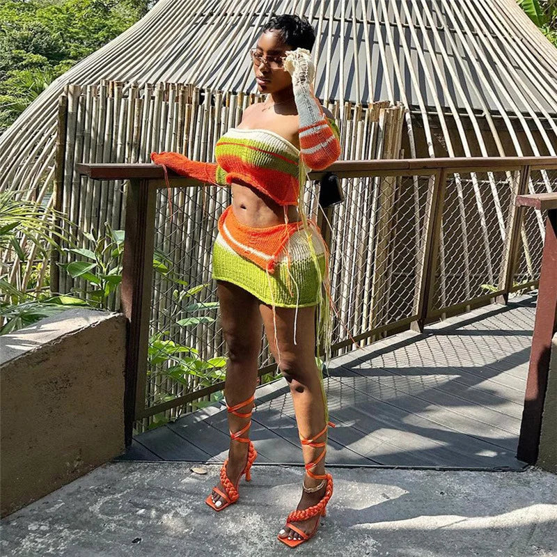 Naija Knit Skirt set