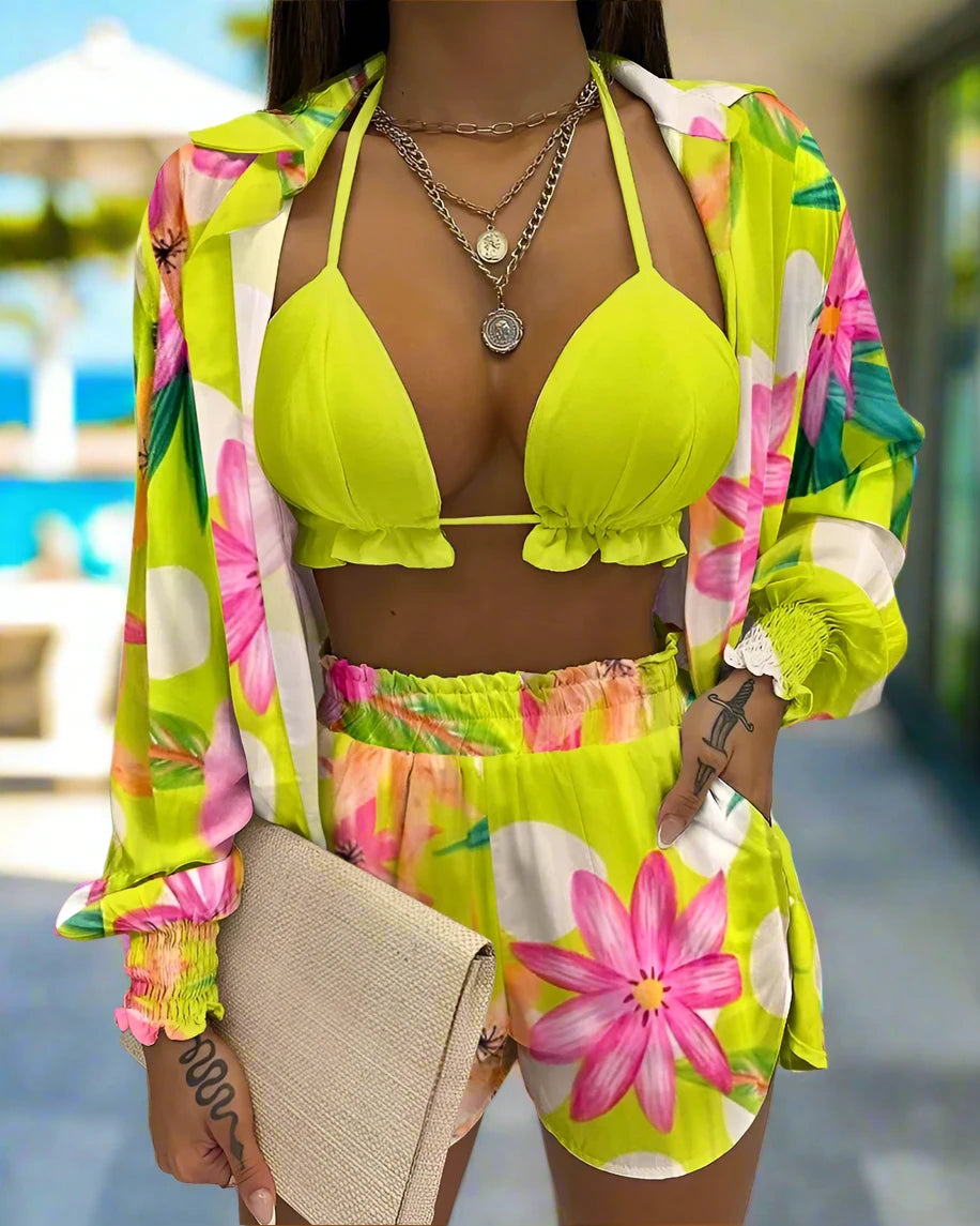 Ebony BeachweatShort Set