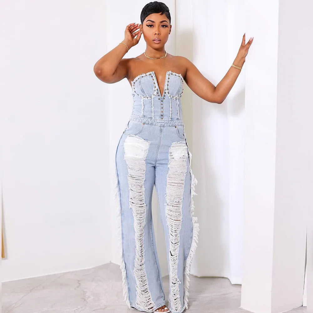 Denise Denim Jumpsuit