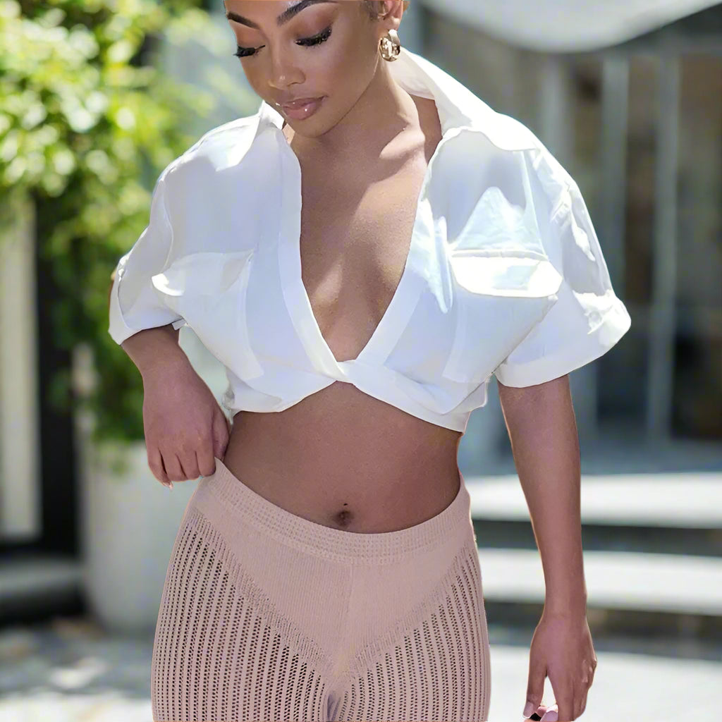 Denise Twisted Front Top