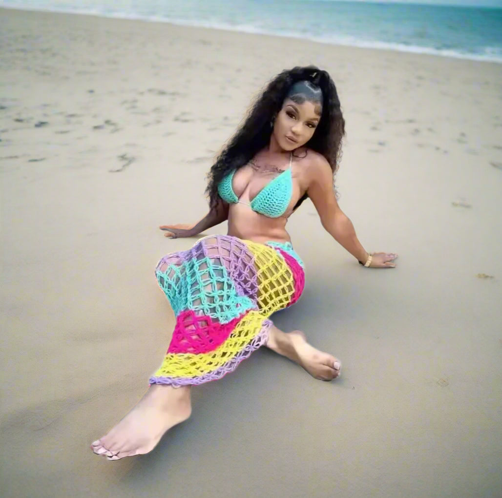 Maxine 3 Piece Crochet Swimwear Set