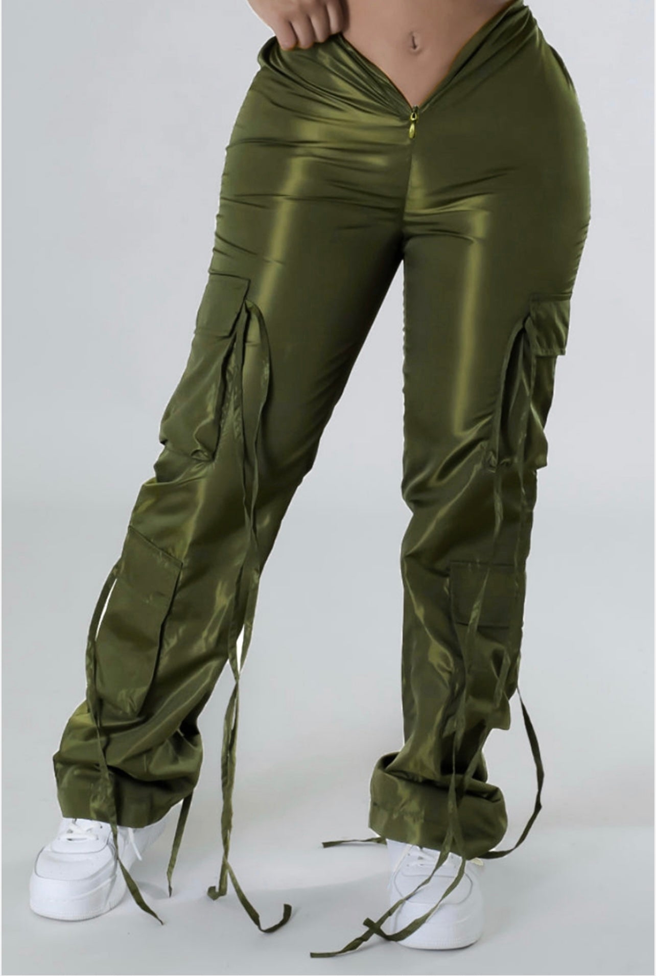 Zena - Zip Front Cargo Pants