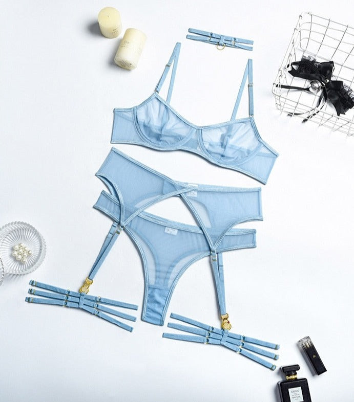 4 Pieces Sexy Erotic Lingerie