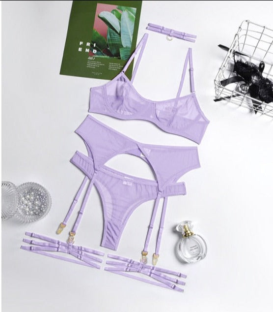 4 Pieces Sexy Erotic Lingerie