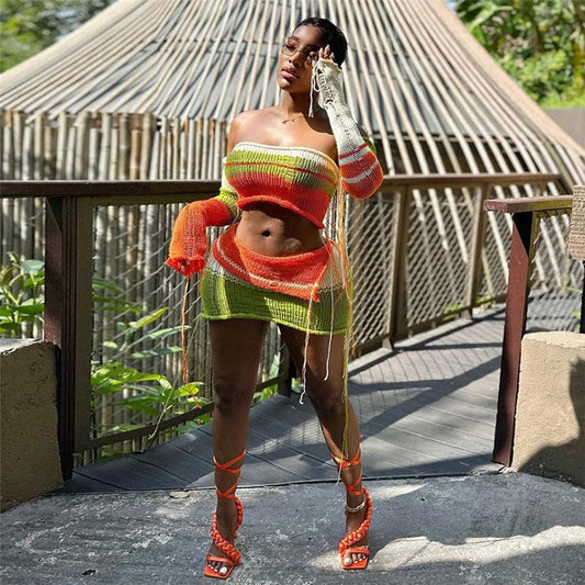 Naija Knit Skirt set