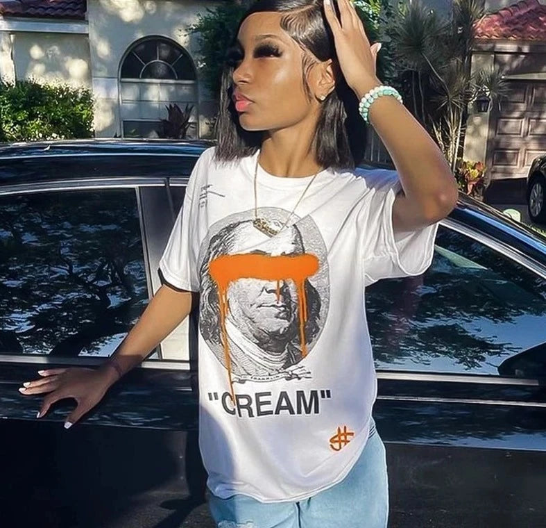 Cream Dolla Dolla Bill Yall T-Shirt