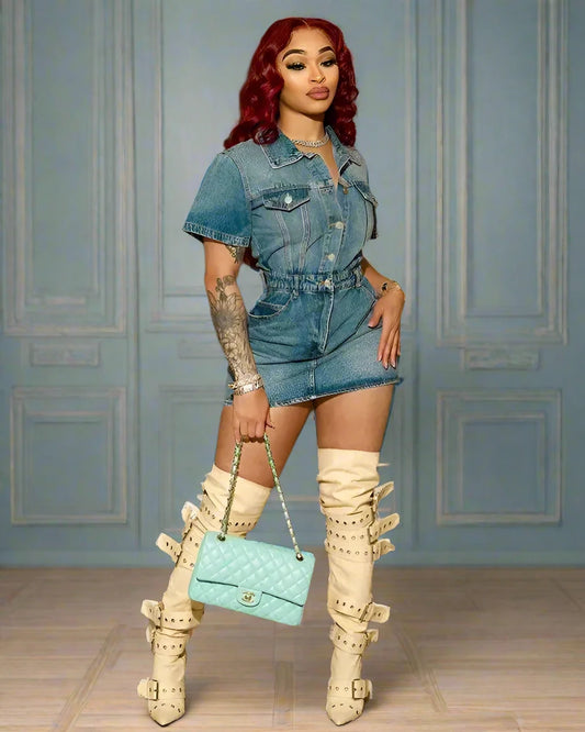 Amina - Denim Dress