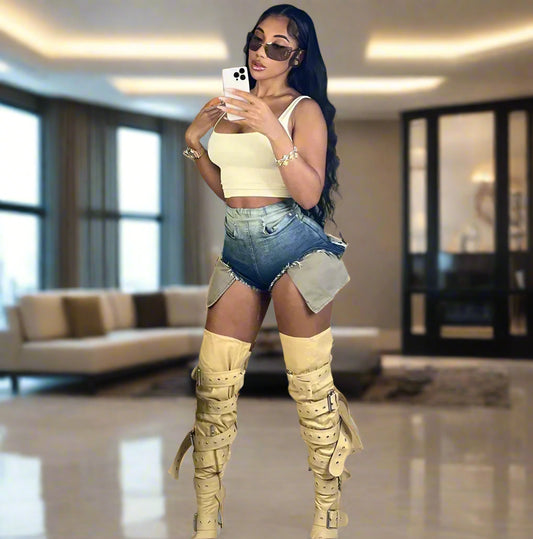 Alexis Denim Look Shorts