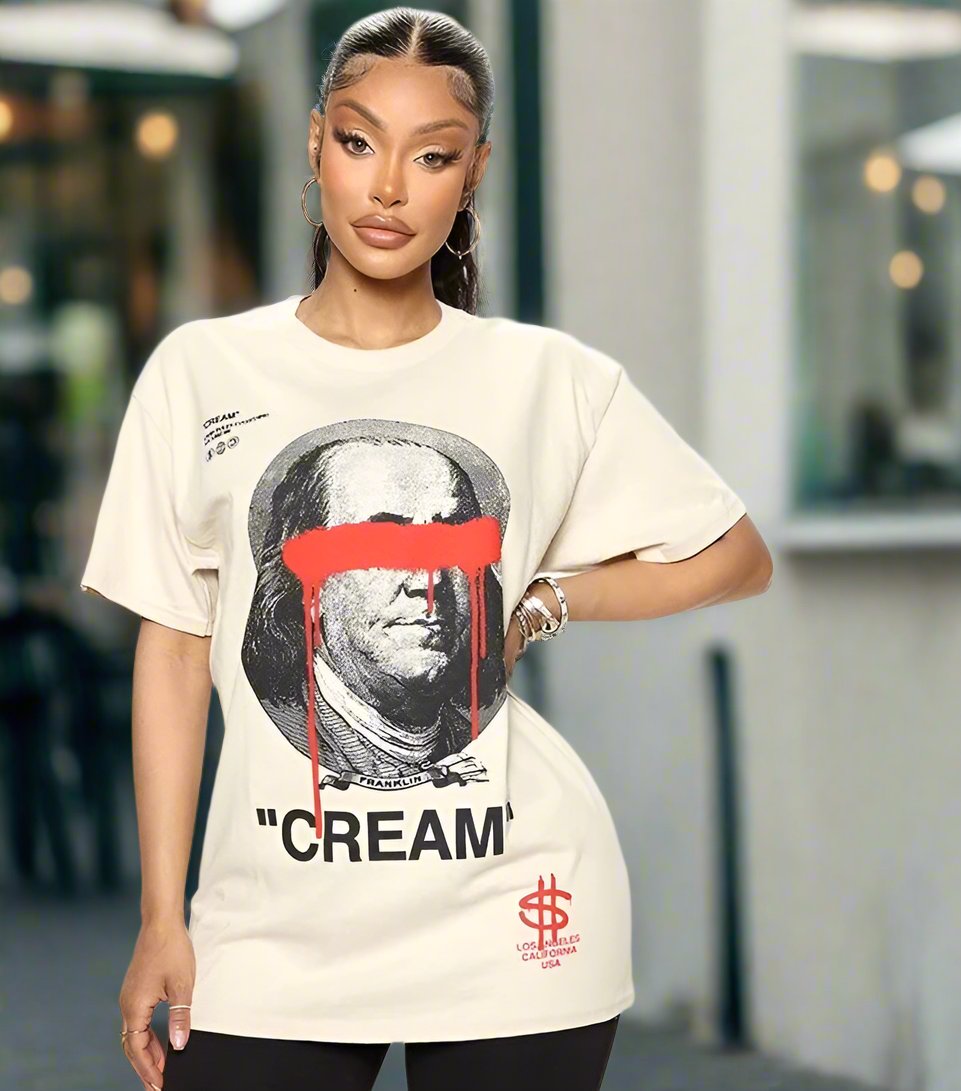 Cream Dolla Dolla Bill Yall T-Shirt