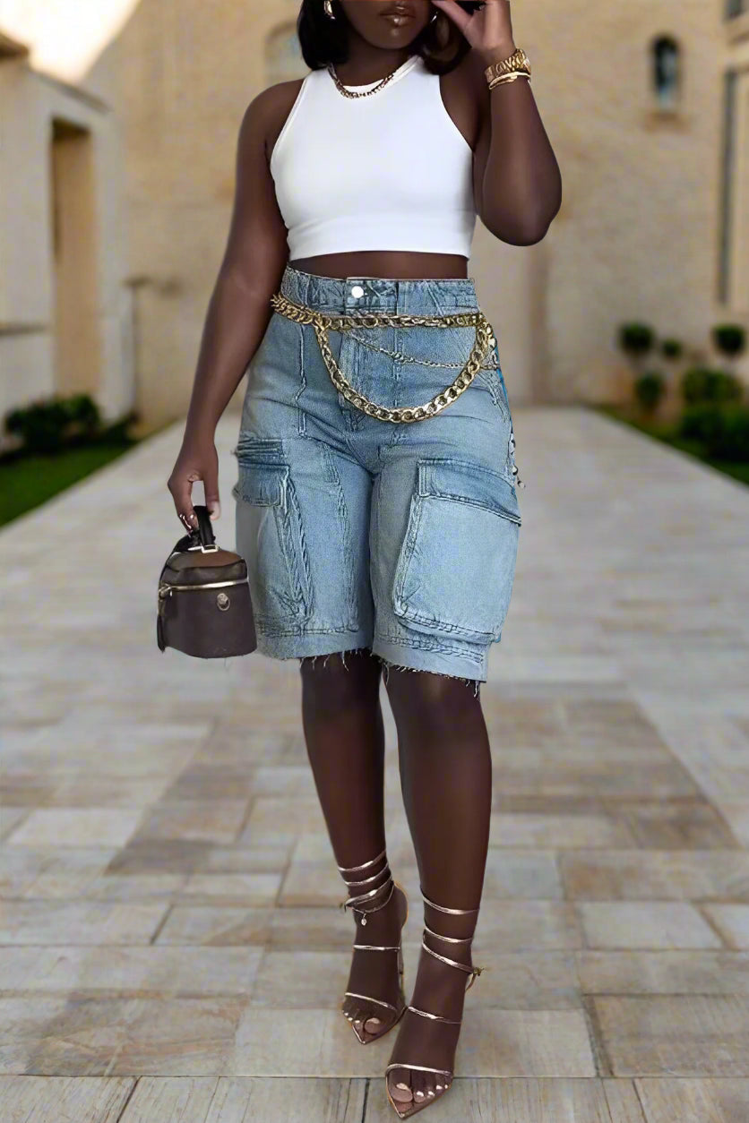 Monica Denim Shorts