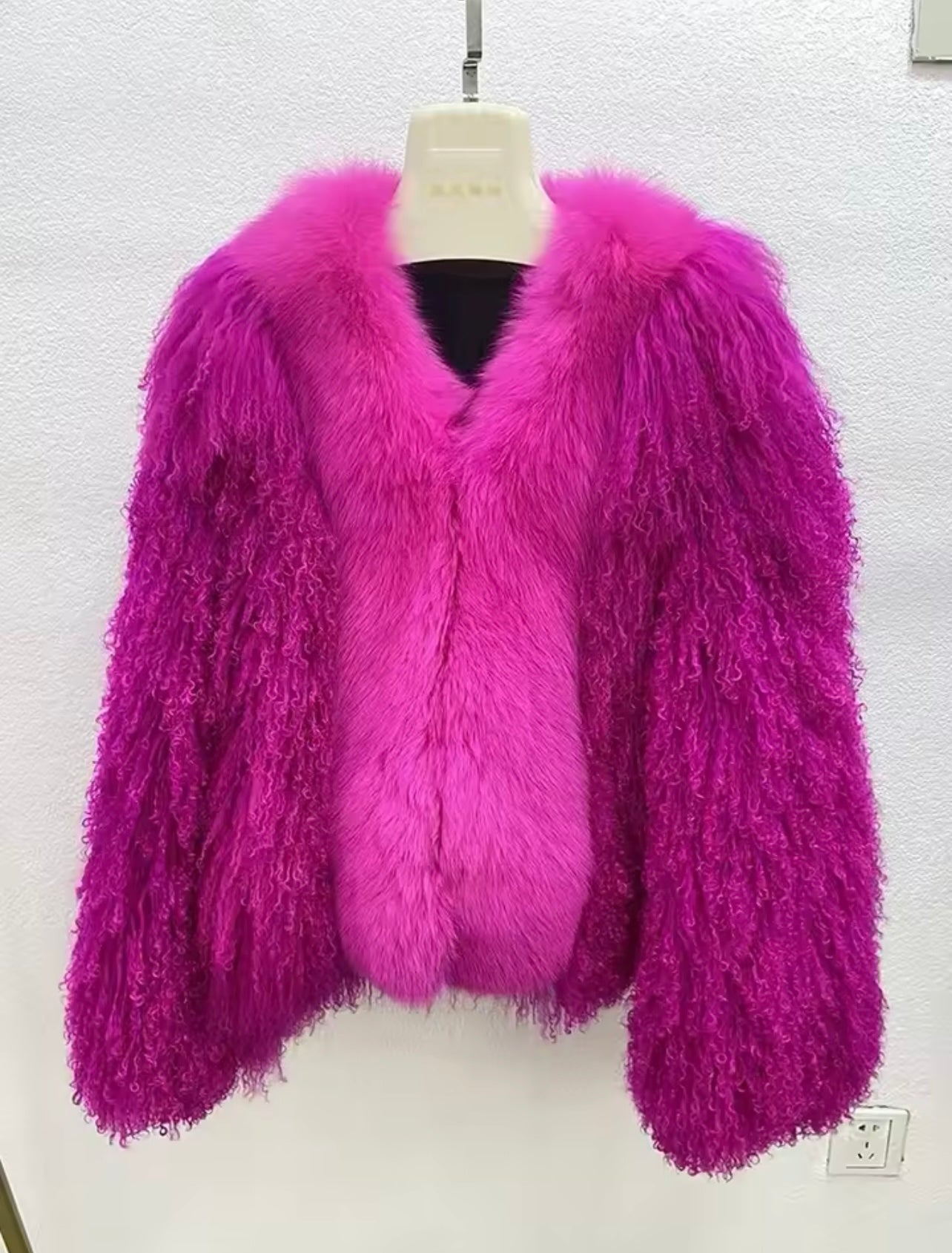 Kimberly - Mongolian and Fox Fur Jacket