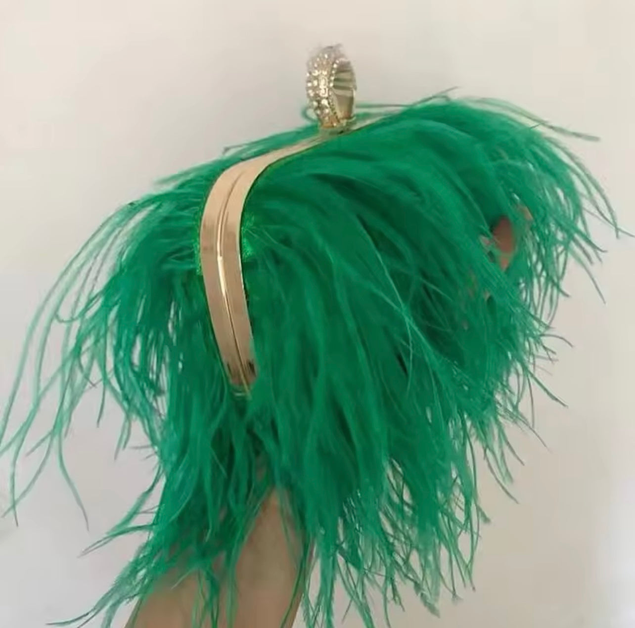 Nia - Ostrich Feather Handbag