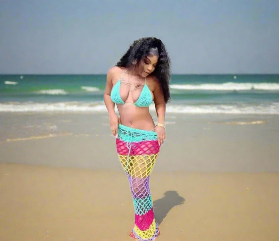 Maxine 3 Piece Crochet Swimwear Set