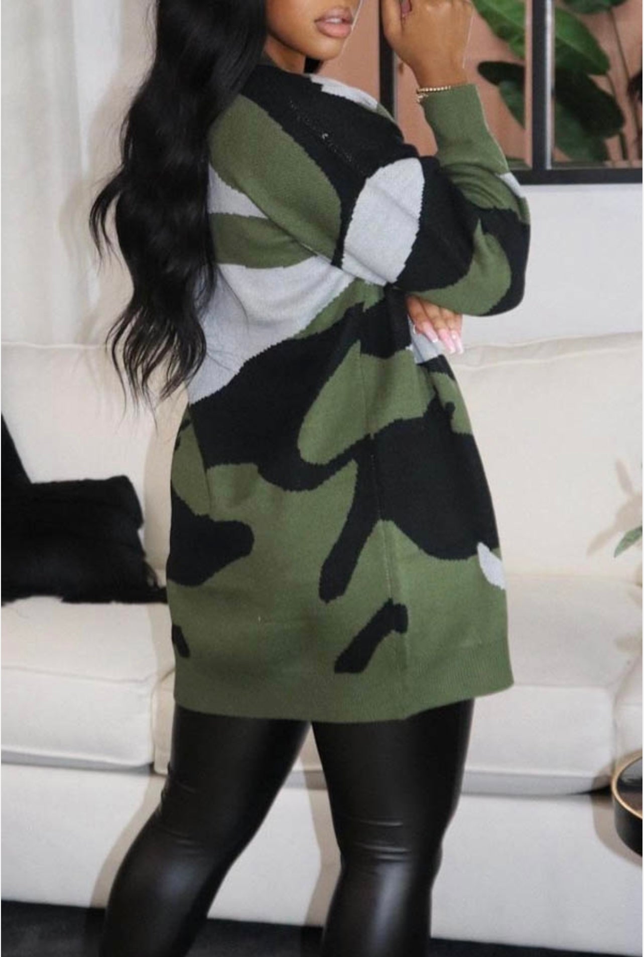 Nicole - Camo Sweater