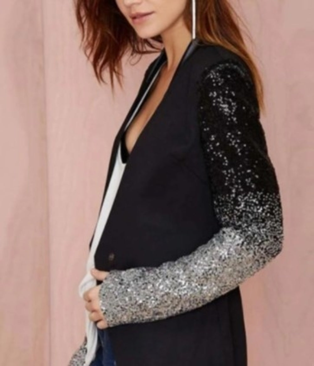 Tiffany - Blazer with Sequins Sleeve