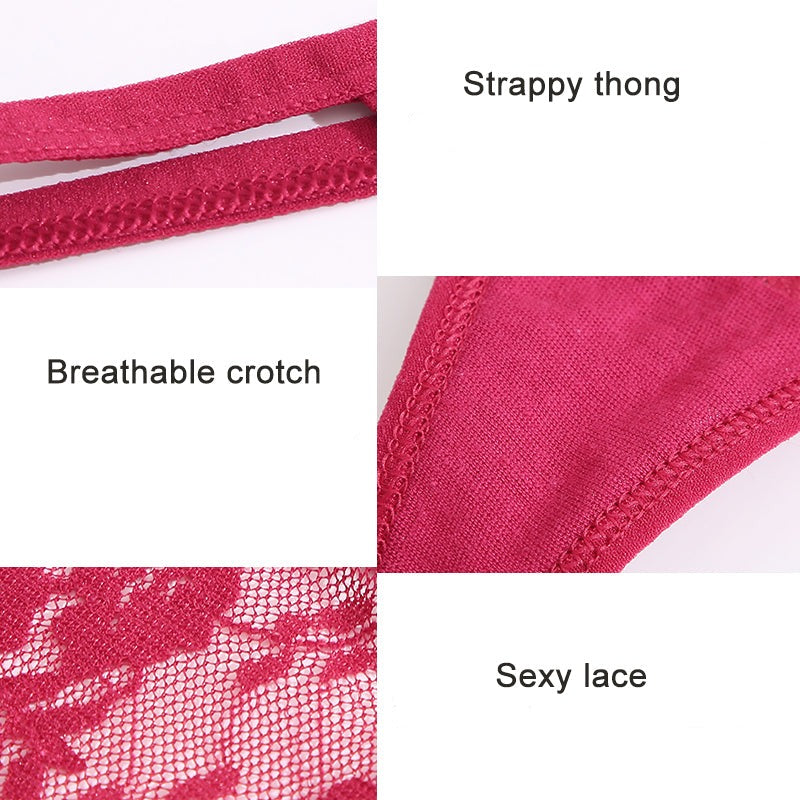 2PCS/Set Women Lace G-string Panties